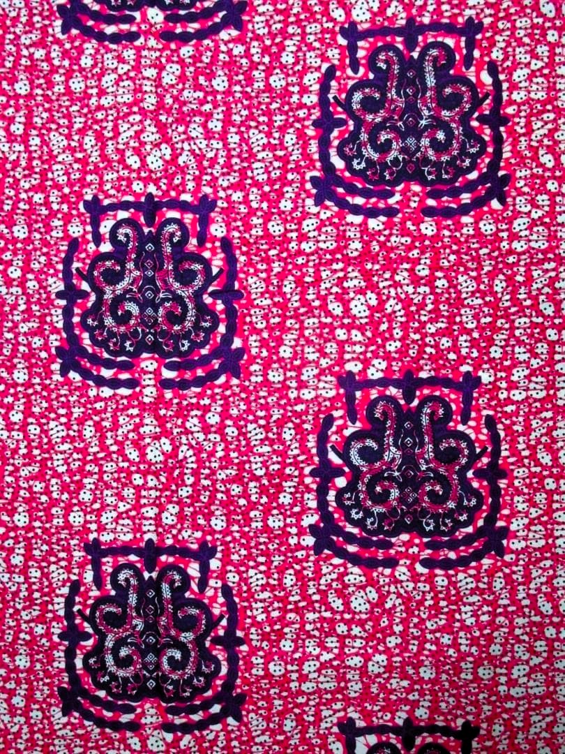 画像: アフリカンプリント生地 パーニュ