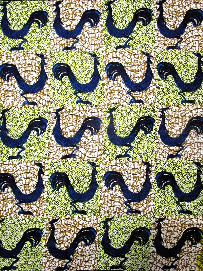 画像1: アフリカンプリント生地 パーニュ