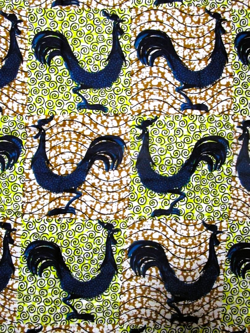 画像: アフリカンプリント生地 パーニュ