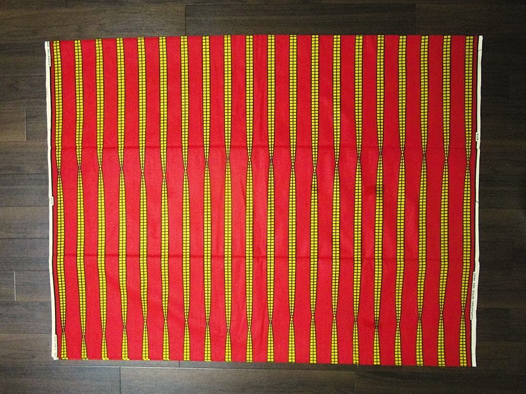 画像: アフリカンプリント生地 パーニュ