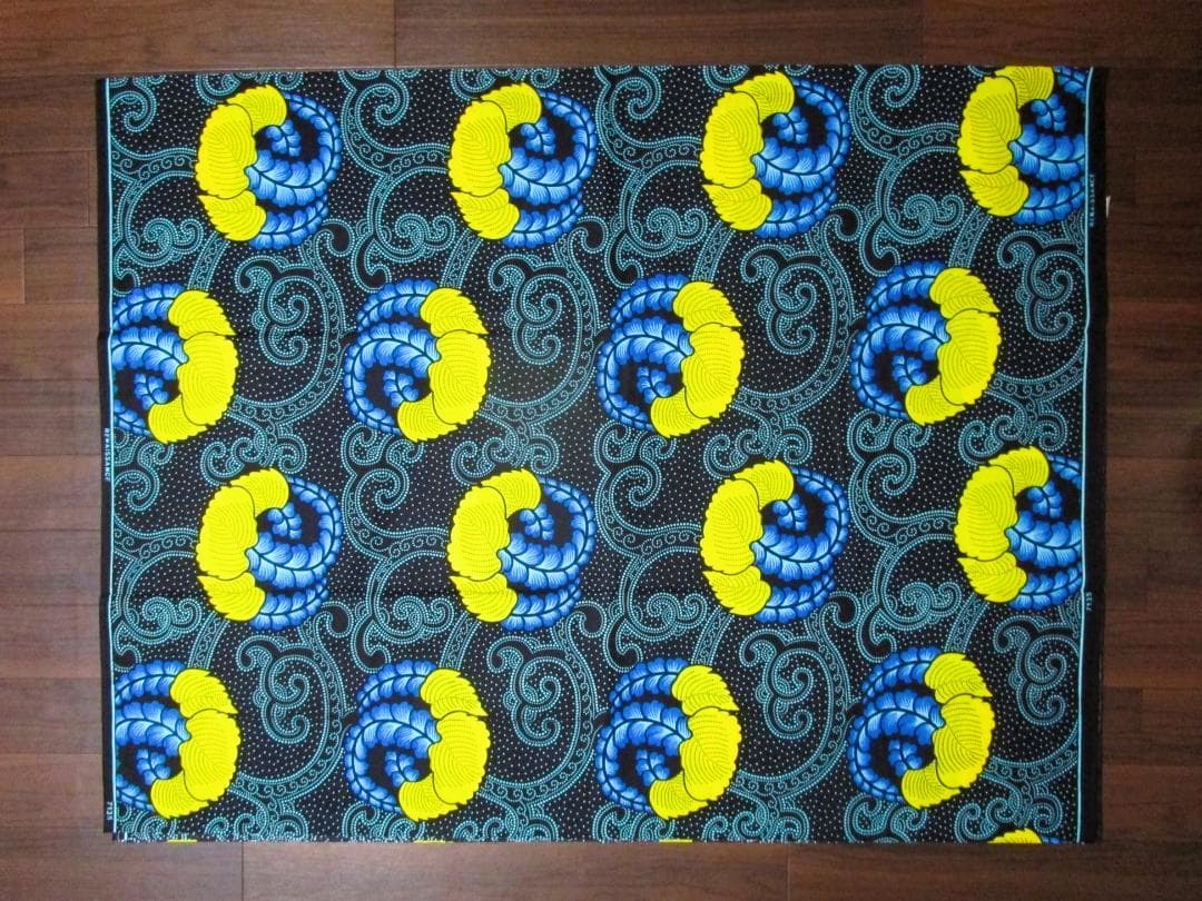 画像: アフリカンプリント生地 パーニュ