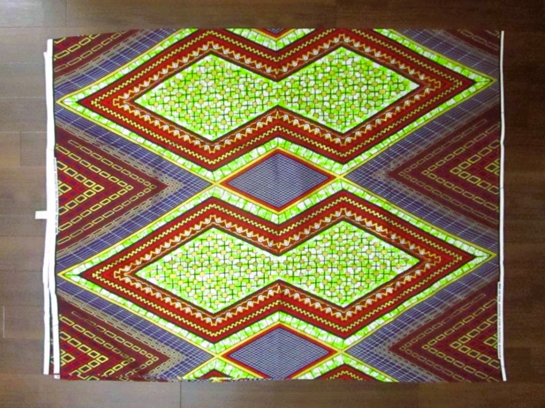 画像: アフリカンプリント生地 パーニュ