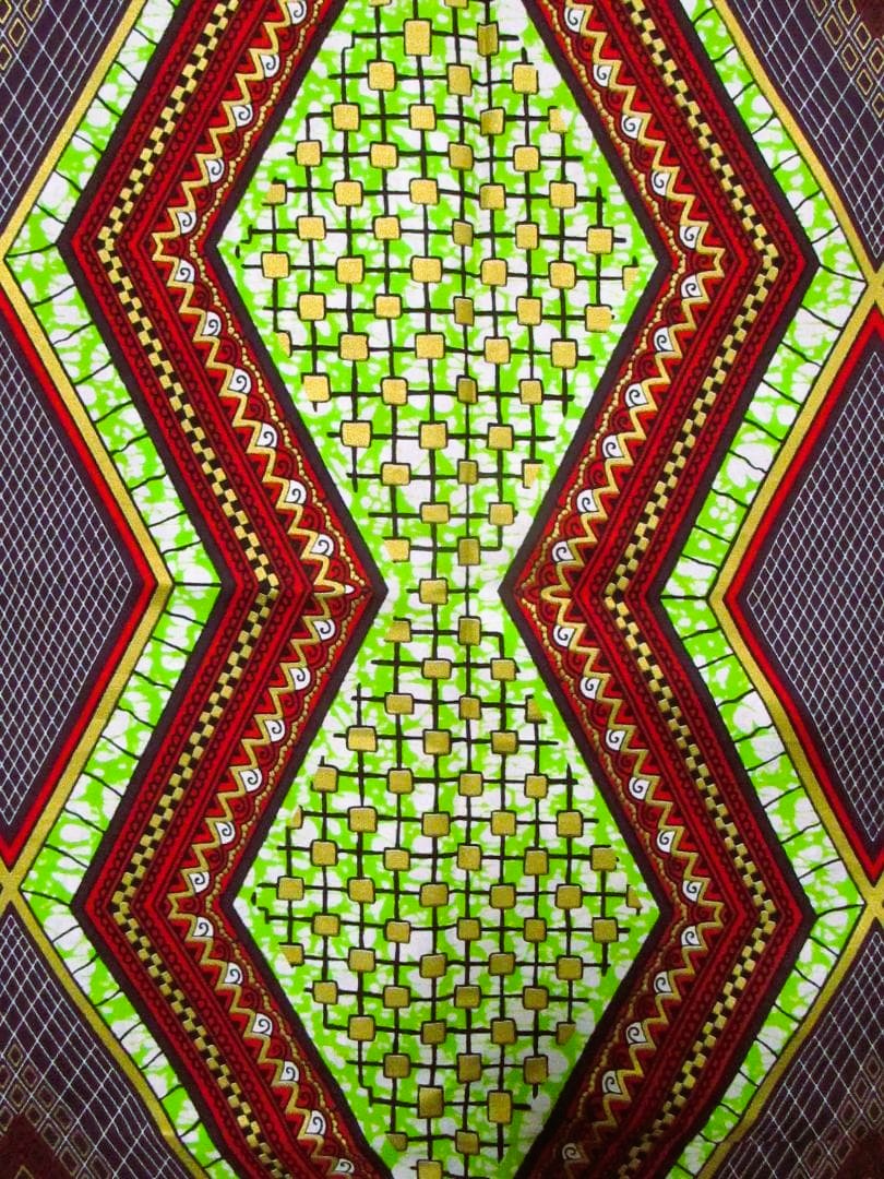 画像: アフリカンプリント生地 パーニュ