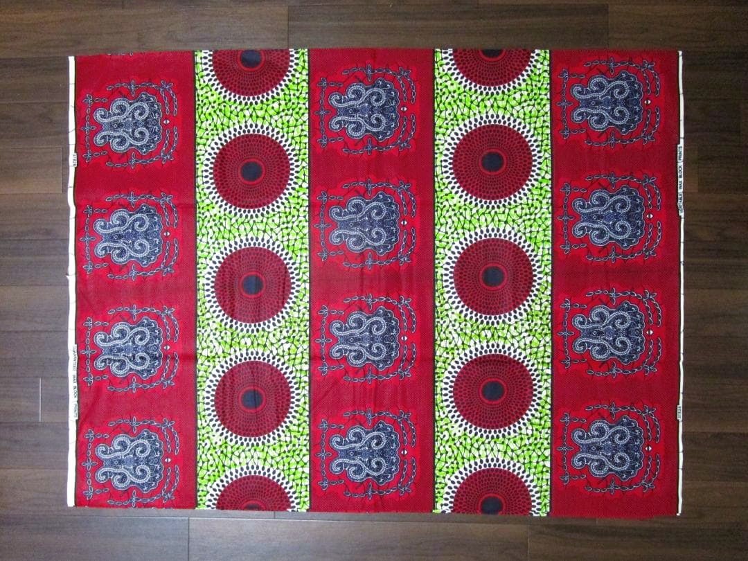 画像: アフリカンプリント生地 パーニュ