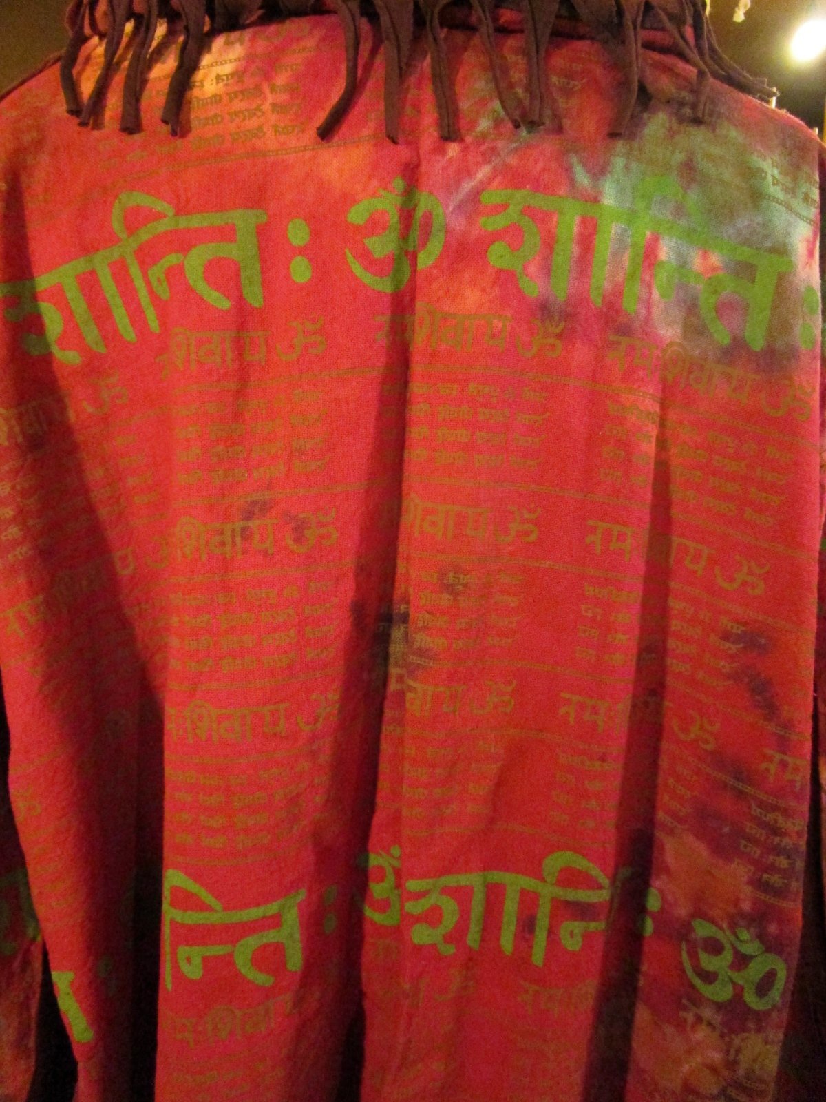 画像: タイダイ染め＆民族調プリント＊コットン素材＊ゆったりサイズ＊２ＷＡＹ＊フリンジ＊スナフキン＊旅人風コート