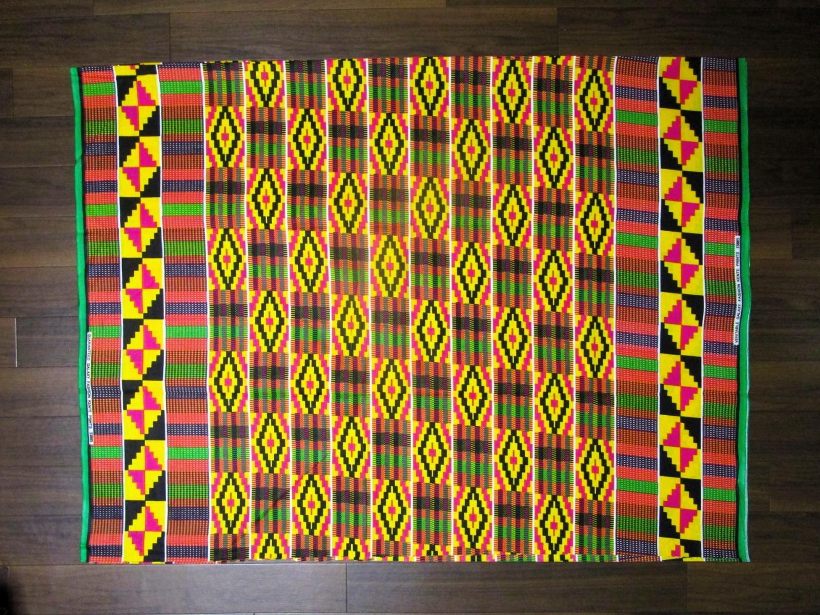 画像: アフリカンプリント生地 パーニュ