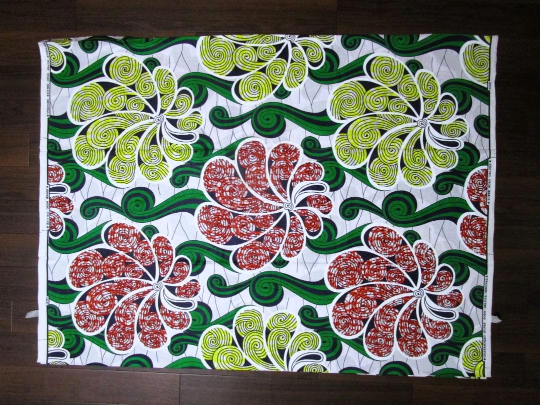 画像: アフリカンプリント生地 パーニュ