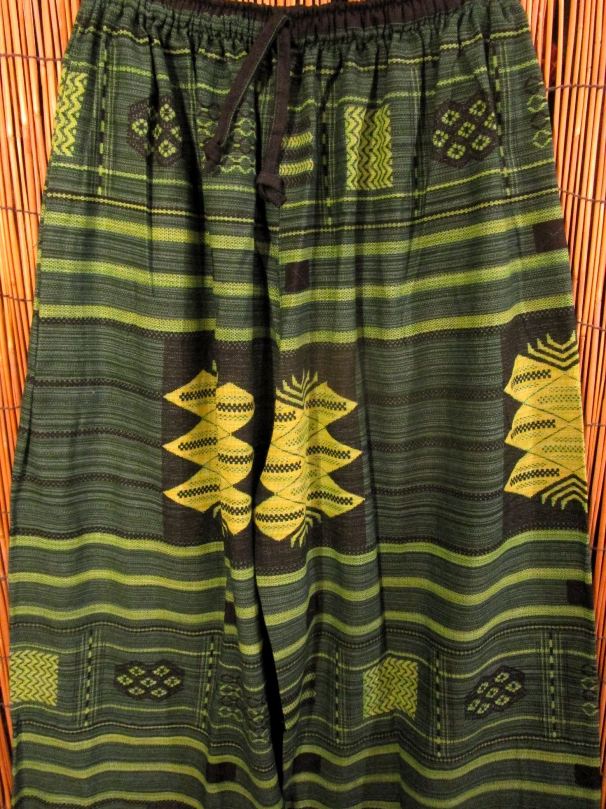 画像2: 織り柄風プリント＊コットン素材＊ふんわり＊アラジンパンツ