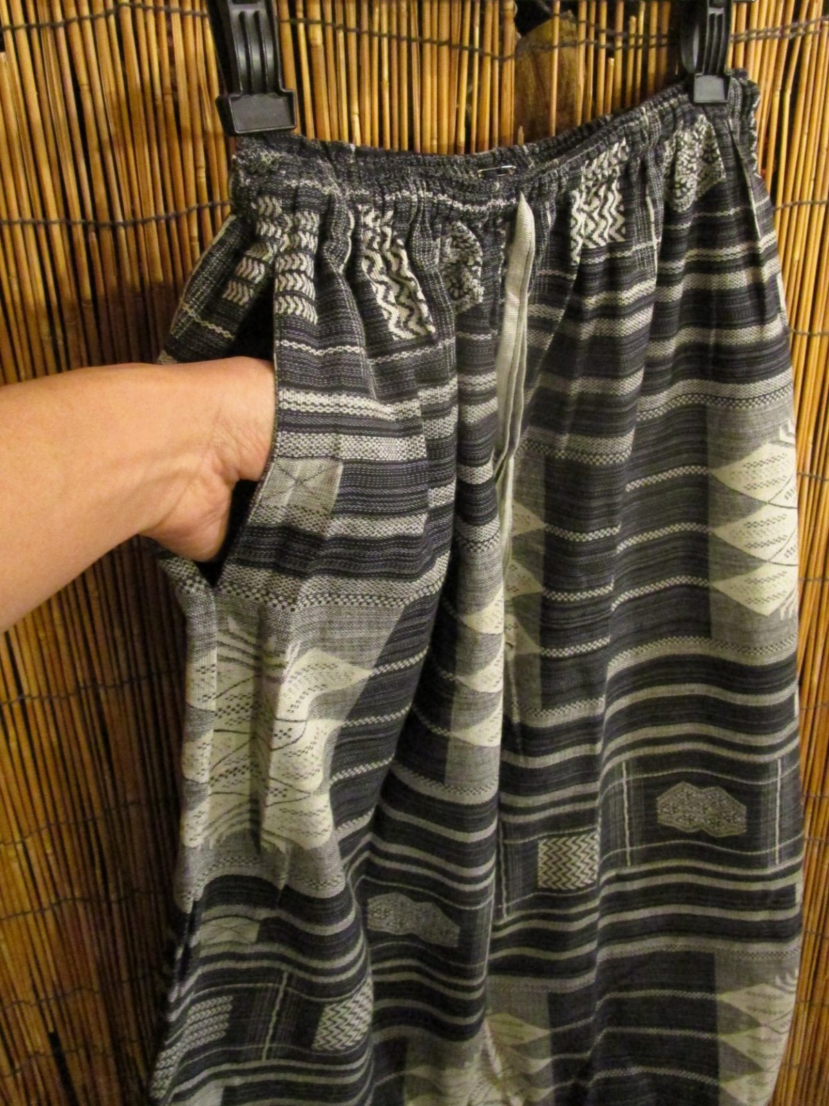 画像3: 織り柄風プリント＊コットン素材＊ふんわり＊アラジンパンツ