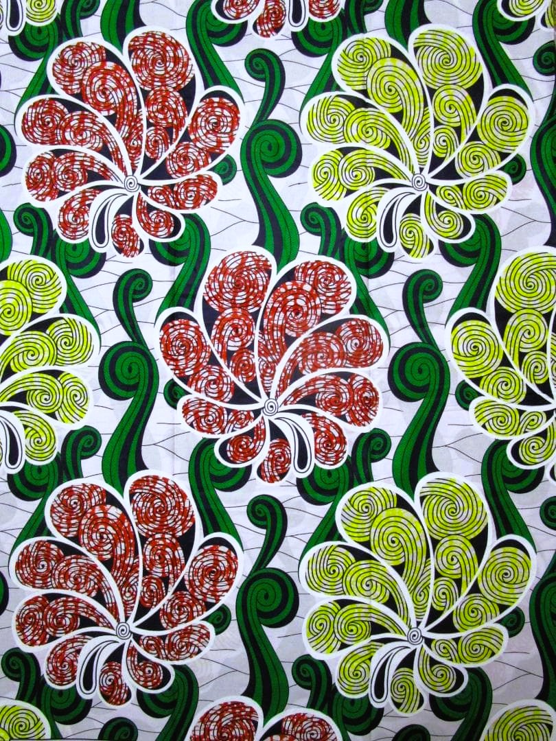 画像1: アフリカンプリント生地 パーニュ