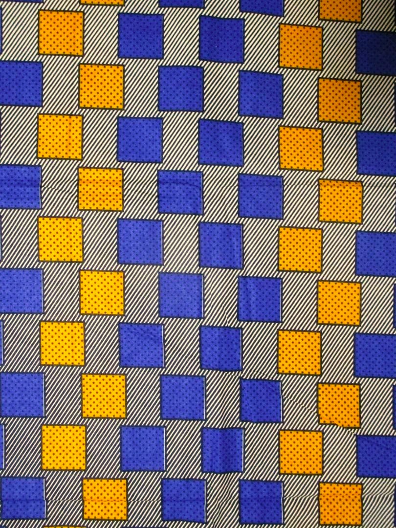 画像: アフリカンプリント生地 パーニュ