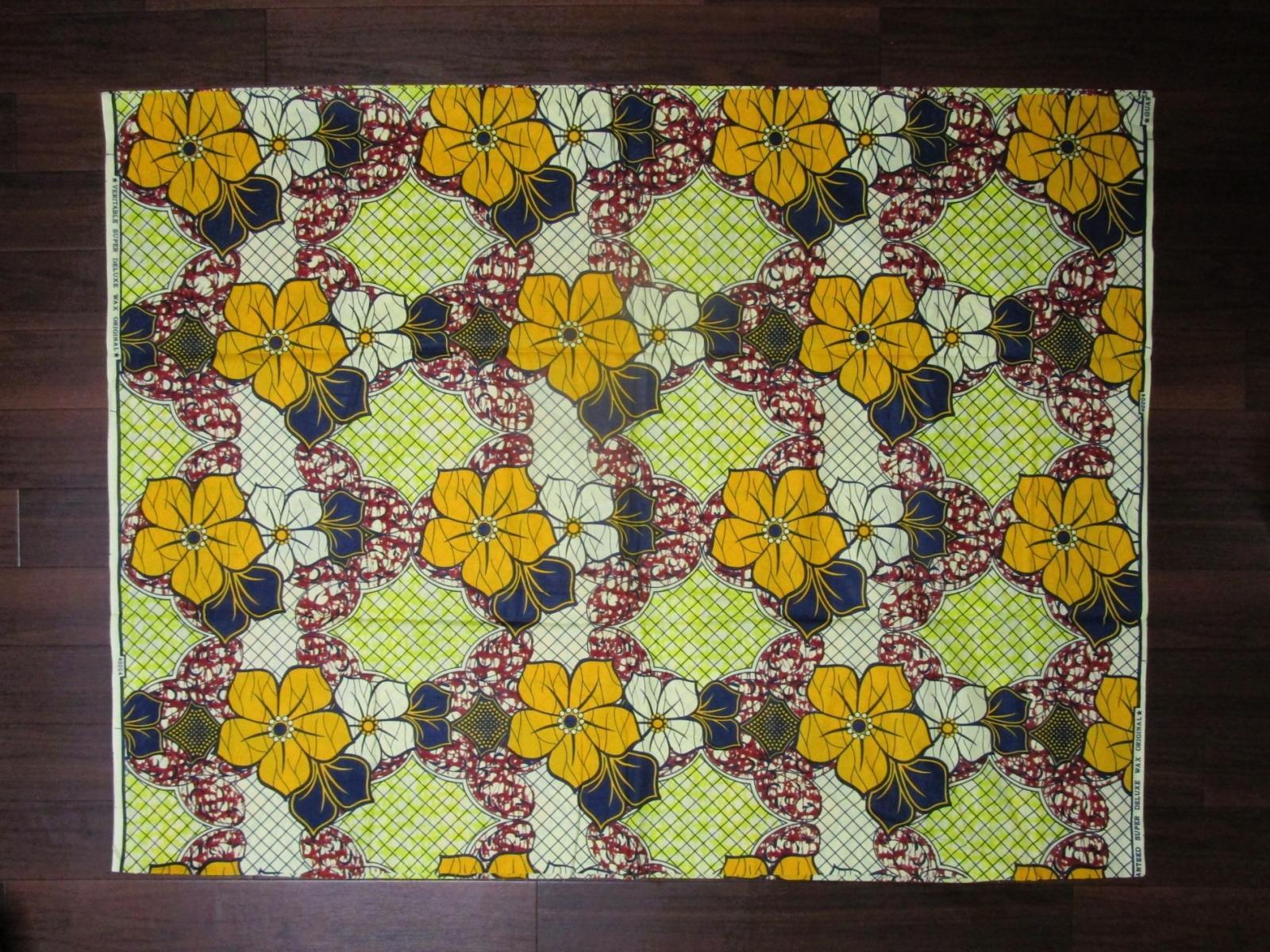 画像: アフリカンプリント生地 パーニュ