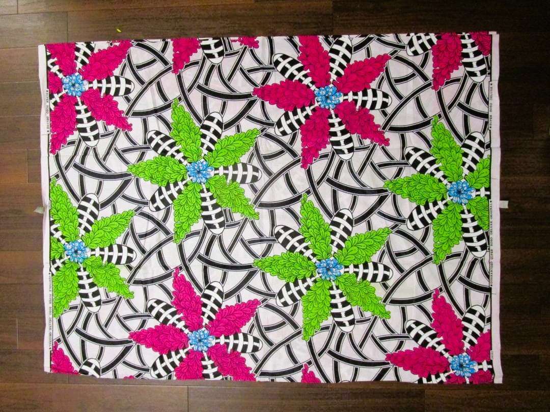 画像: アフリカンプリント生地 パーニュ