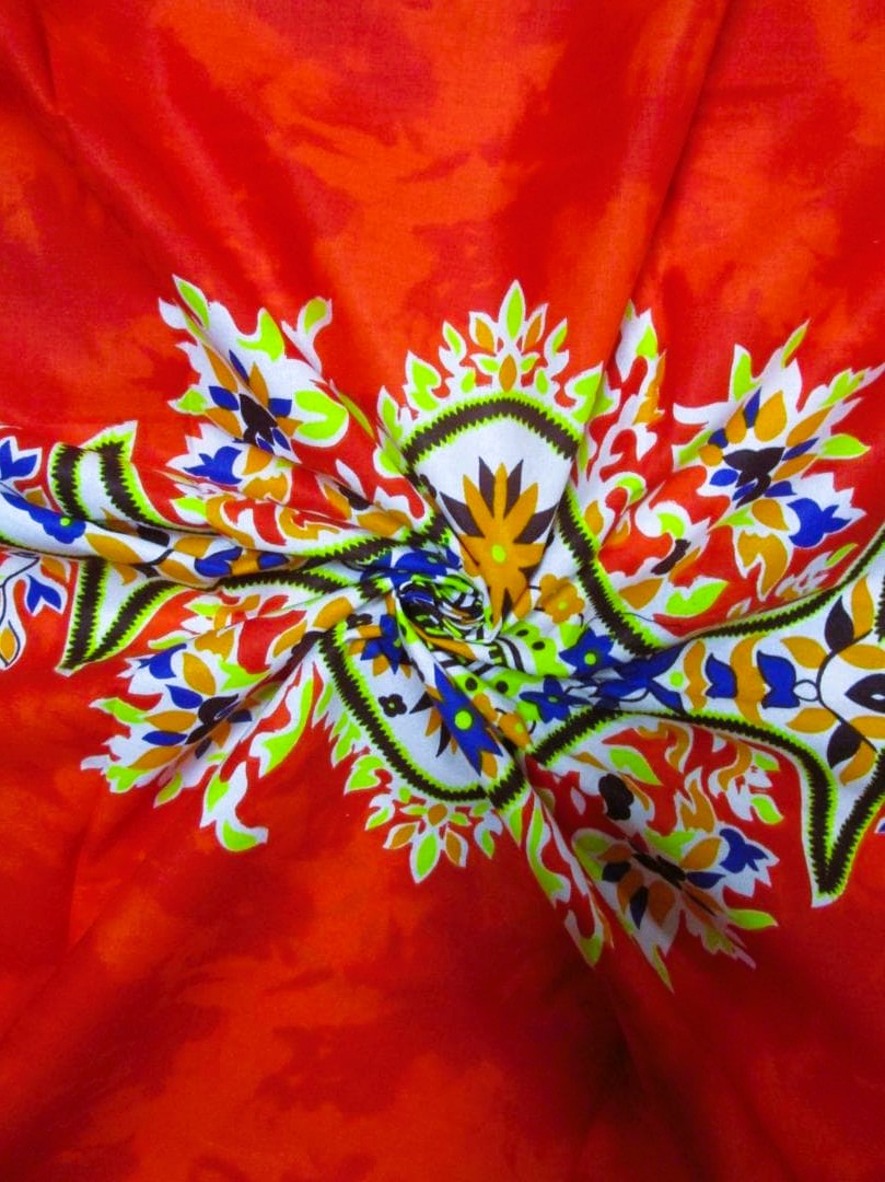 画像: アフリカンプリント生地 パーニュ