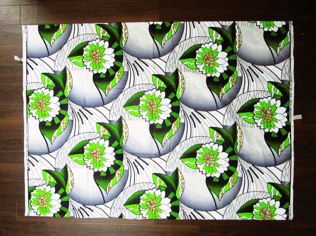 画像: アフリカンプリント生地 パーニュ