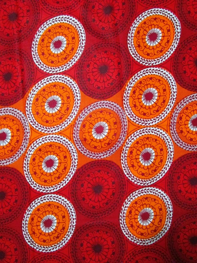 画像: アフリカンプリント生地 パーニュ