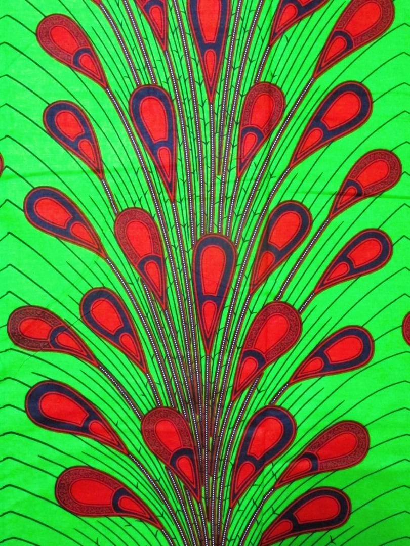 画像: アフリカンプリント生地 パーニュ