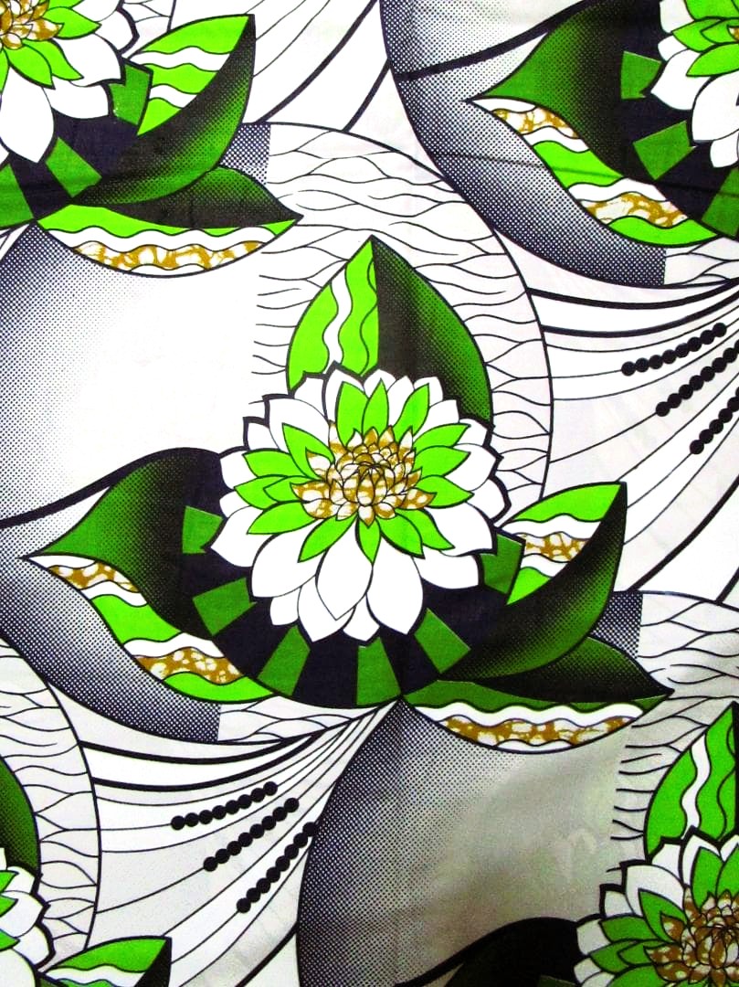 画像: アフリカンプリント生地 パーニュ