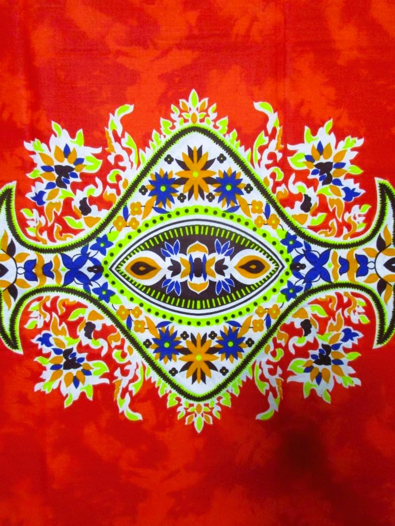 画像: アフリカンプリント生地 パーニュ