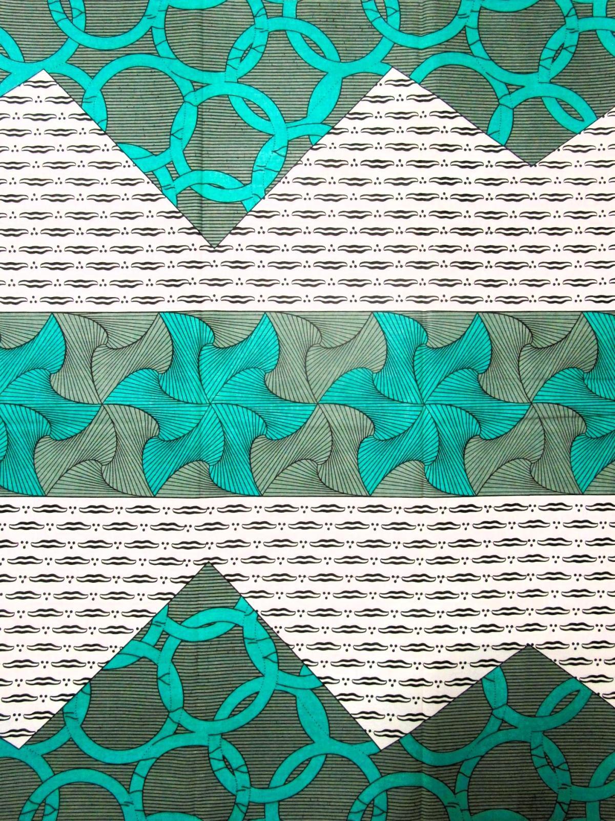 画像1: アフリカンプリント生地 パーニュ