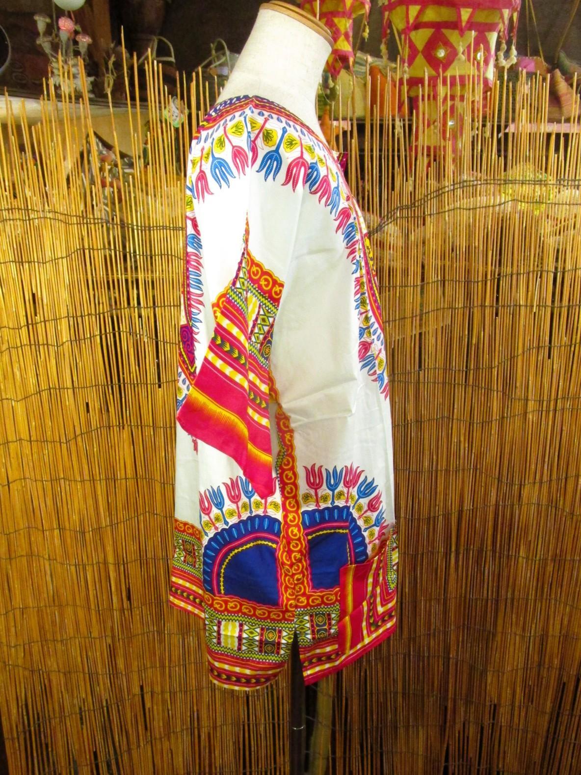 画像2: アフリカンプリント＊ダシキ＊ＤＡＳＨＩＫＩ＊ＸＬ