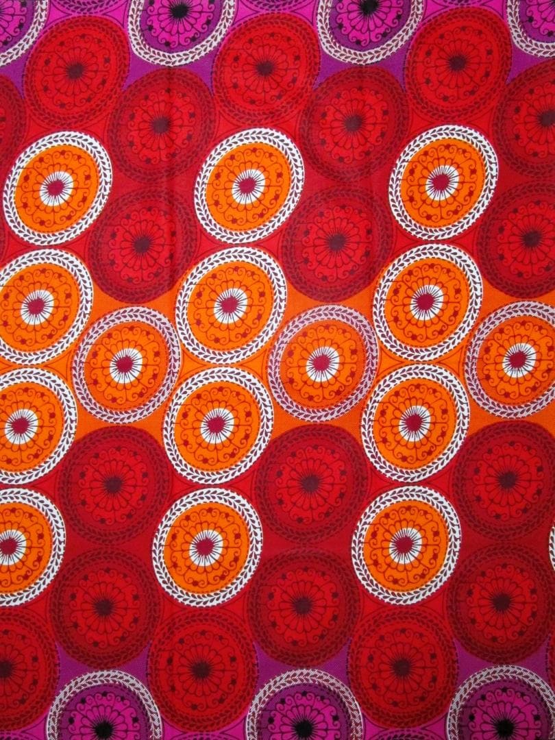 画像1: アフリカンプリント生地 パーニュ