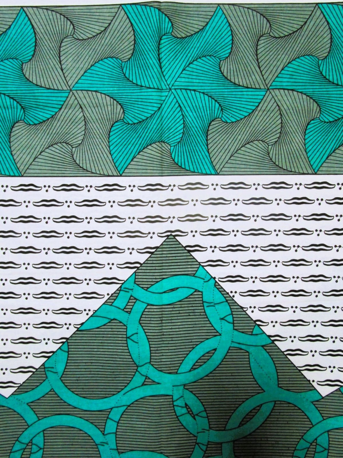 画像: アフリカンプリント生地 パーニュ