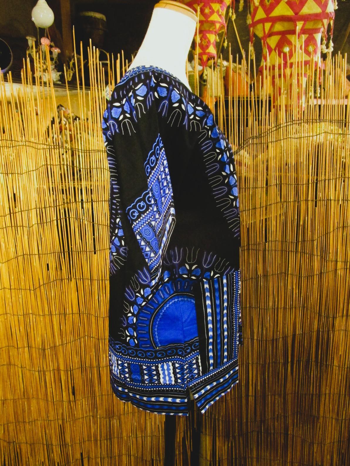 画像2: 小さめサイズ＊アフリカンプリント＊ダシキ＊ＤＡＳＨＩＫＩ＊Ｓ