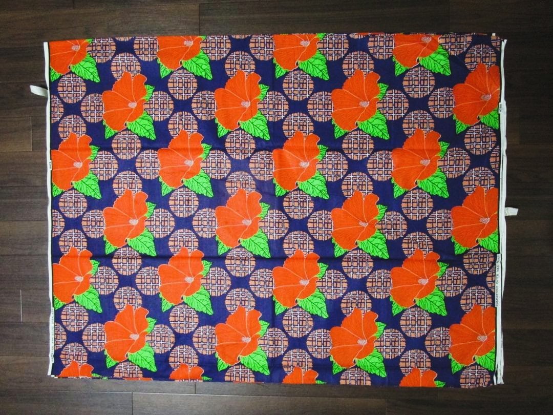画像: アフリカンプリント生地 パーニュ