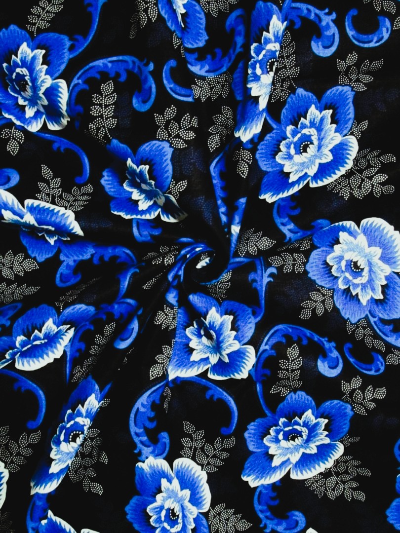 画像: アフリカンプリント生地 パーニュ