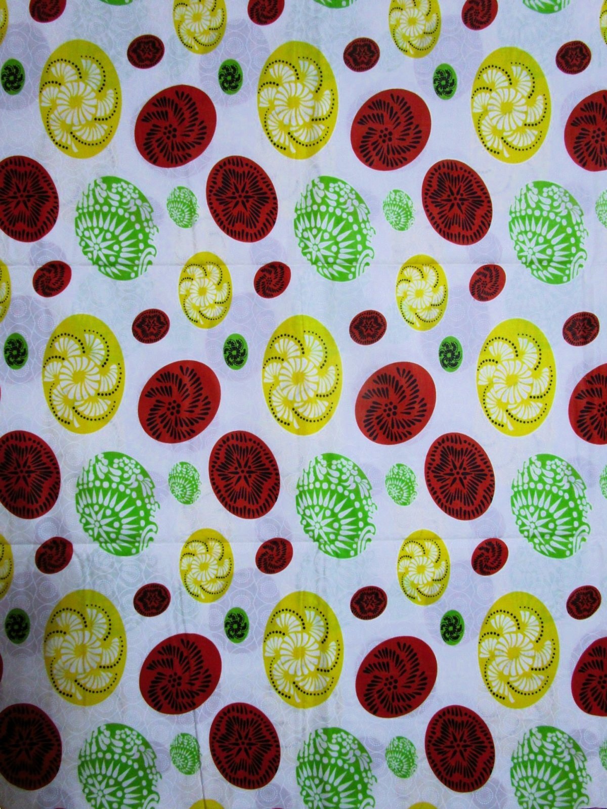 画像1: アフリカンプリント生地 パーニュ