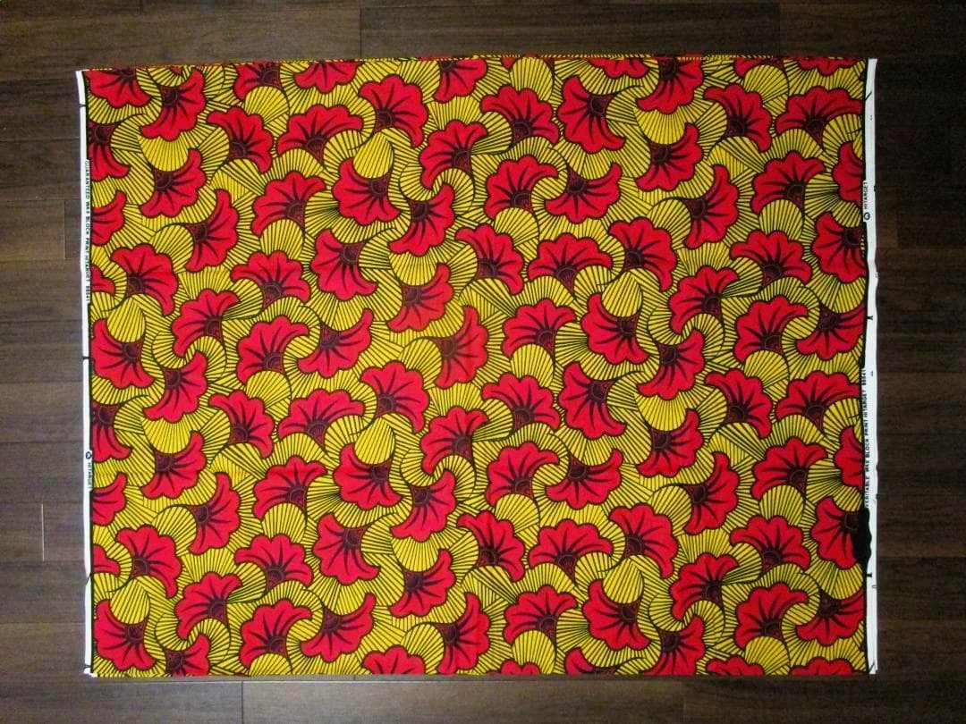 画像: アフリカンプリント生地 パーニュ