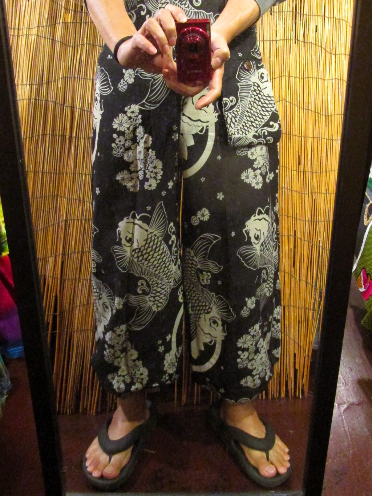 画像: 和風プリント＊コットン素材＊ポケット付き＊ふんわりシルエット＊アラジンパンツ 