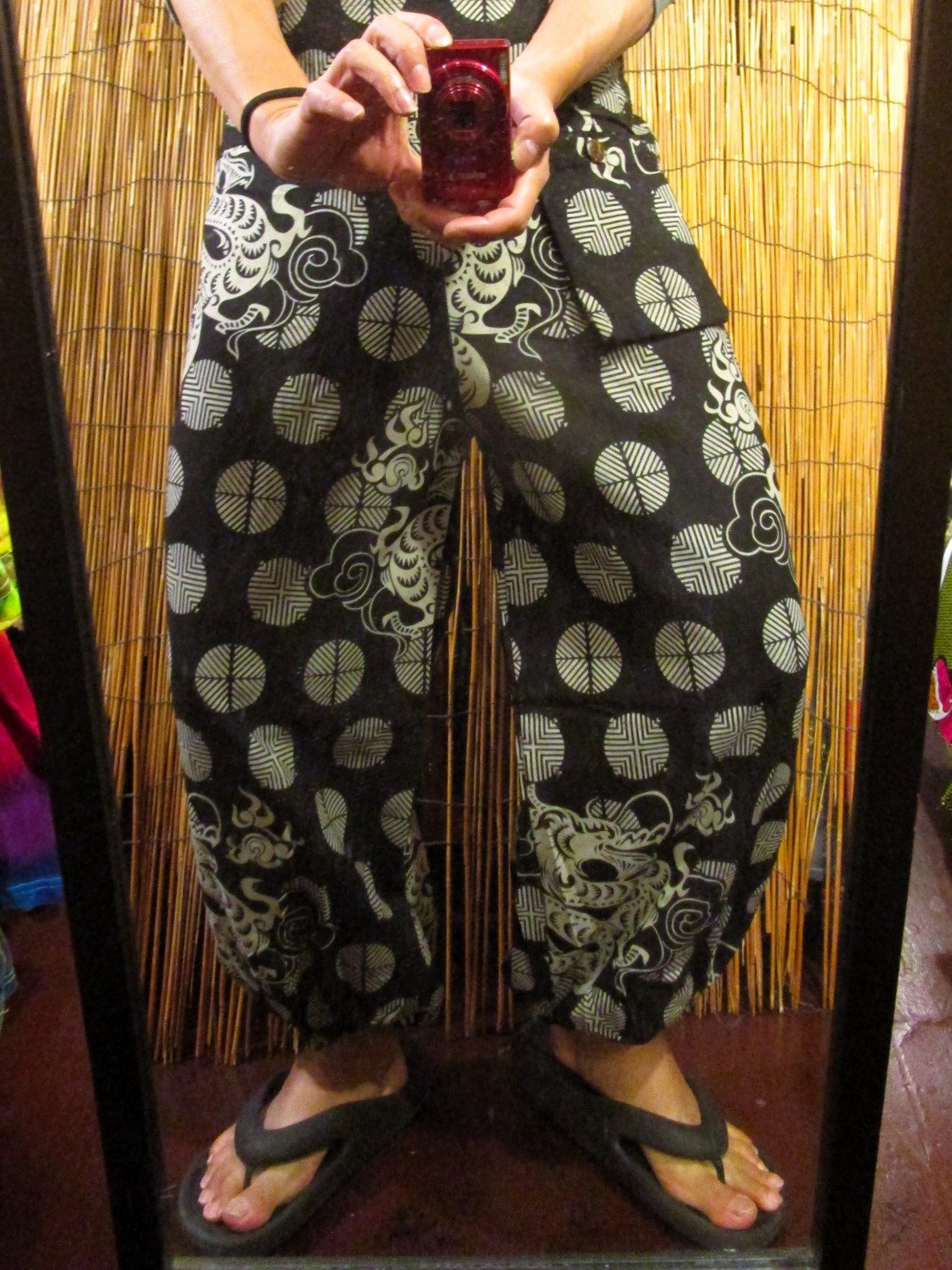 画像: 和風プリント＊コットン素材＊ポケット付き＊ふんわりシルエット＊アラジンパンツ 