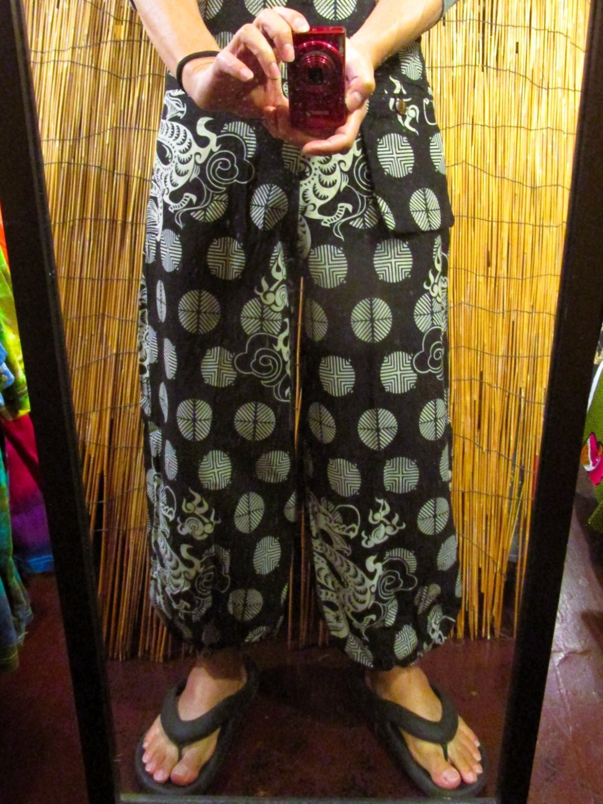 画像: 和風プリント＊コットン素材＊ポケット付き＊ふんわりシルエット＊アラジンパンツ 