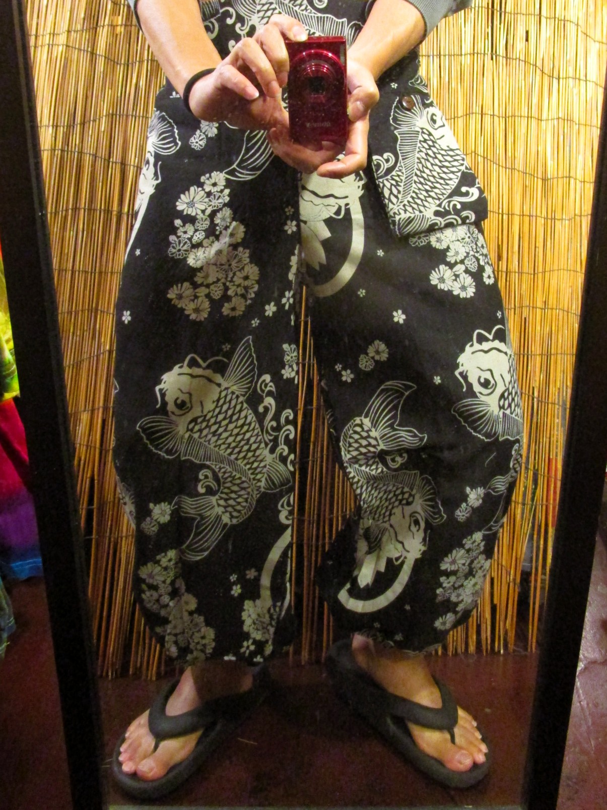 画像: 和風プリント＊コットン素材＊ポケット付き＊ふんわりシルエット＊アラジンパンツ 