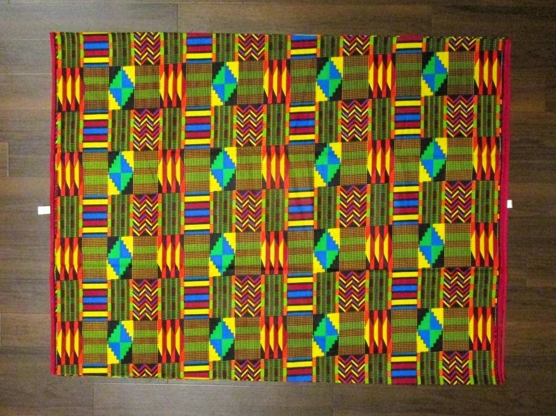 画像: アフリカンプリント生地 パーニュ