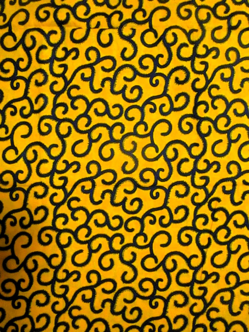 画像: アフリカンプリント生地 パーニュ