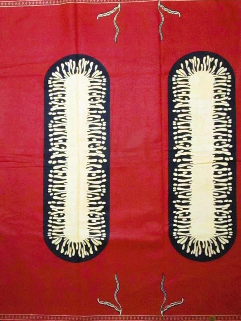 画像1: アフリカンプリント生地 パーニュ