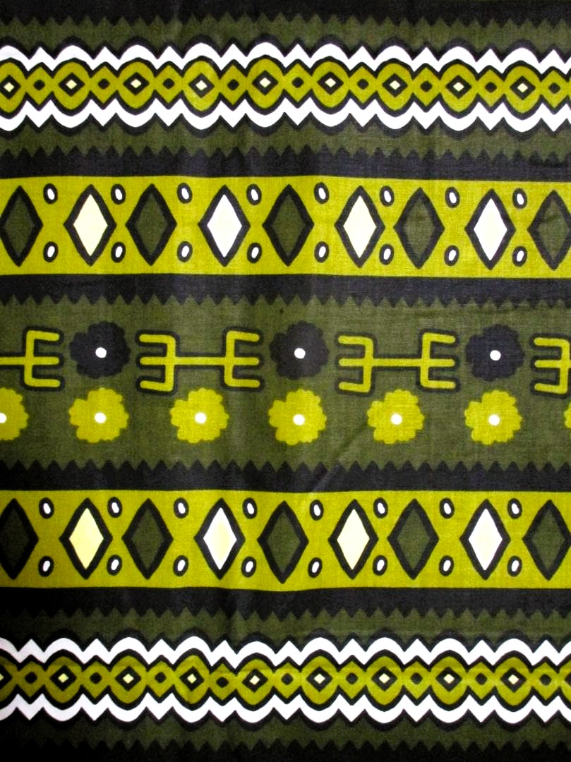 画像: アフリカンプリント生地 パーニュ