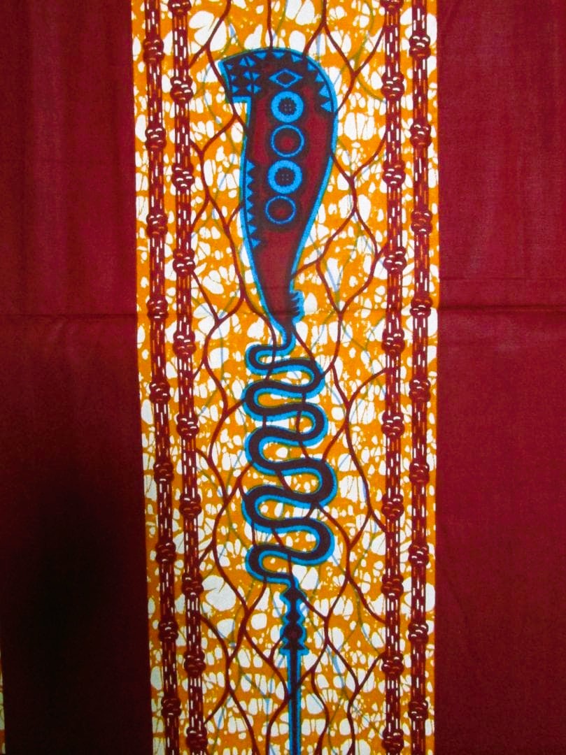 画像: アフリカンプリント生地 パーニュ