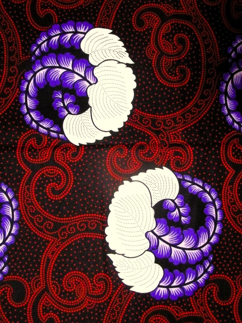 画像: アフリカンプリント生地 パーニュ