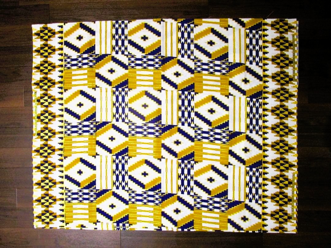 画像: アフリカンプリント生地 パーニュ