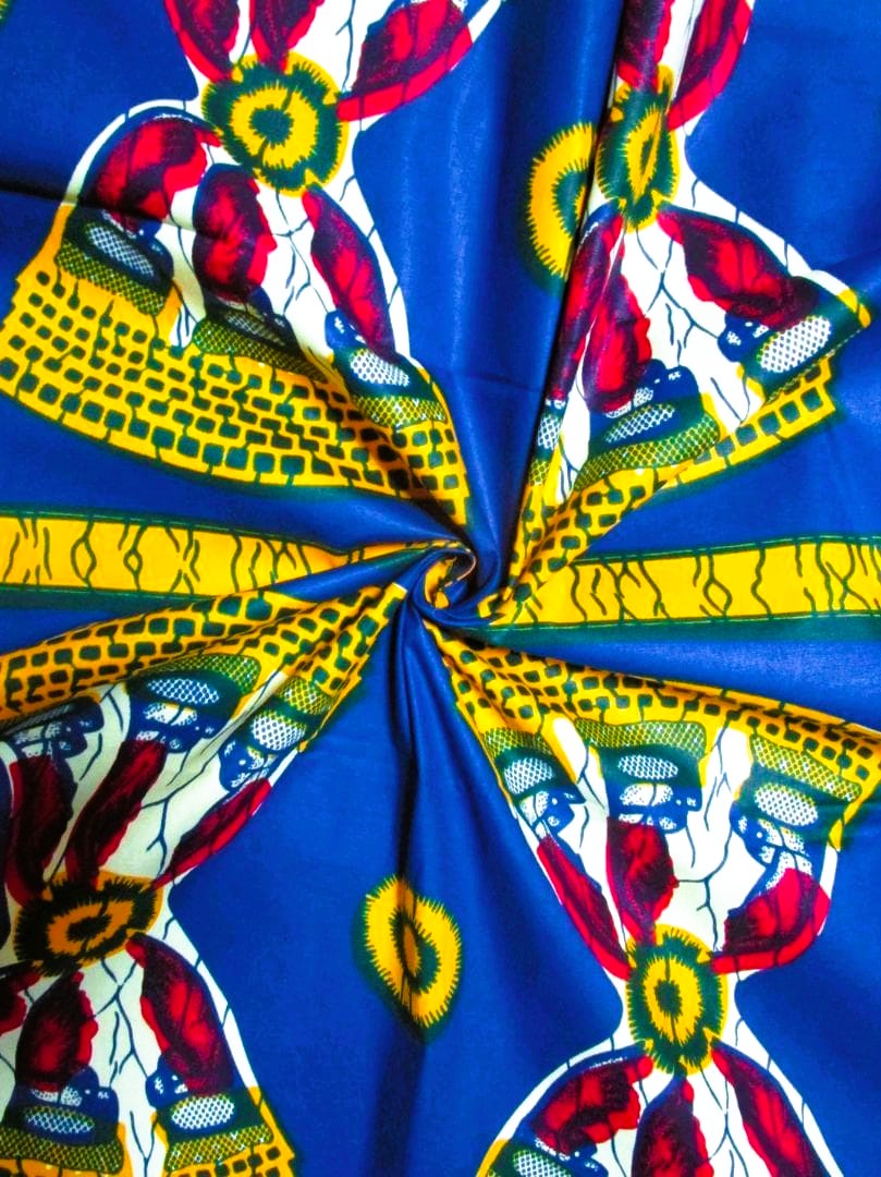 画像: アフリカンプリント生地 パーニュ
