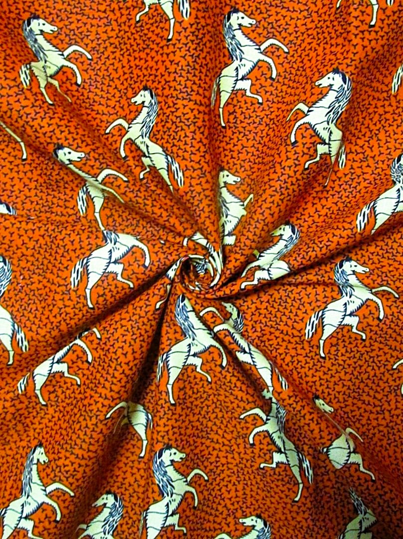 画像: アフリカンプリント生地 パーニュ