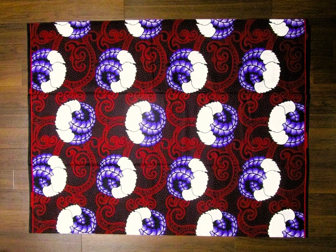 画像: アフリカンプリント生地 パーニュ