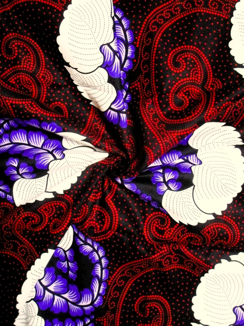 画像: アフリカンプリント生地 パーニュ