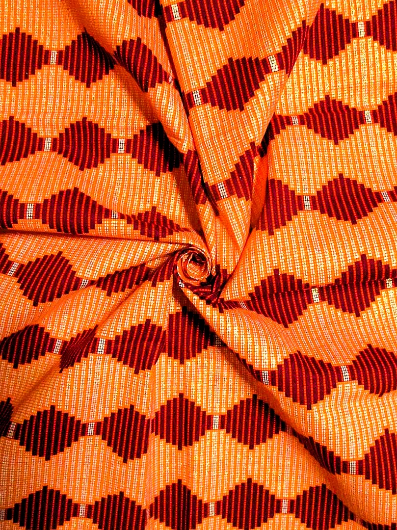 画像: アフリカンプリント生地 パーニュ