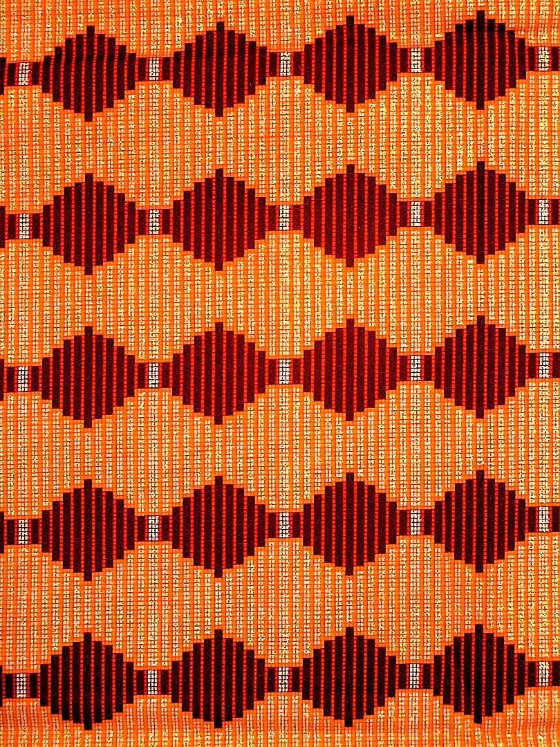 画像1: アフリカンプリント生地 パーニュ