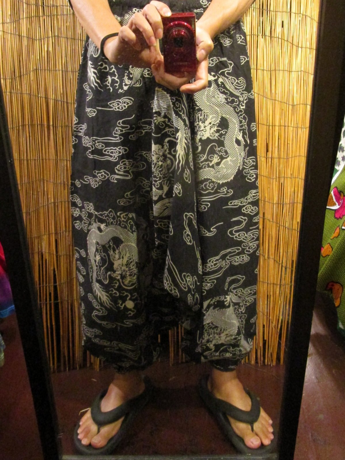 画像: 和風プリント＊コットン素材＊ふんわり＊サルエルパンツ